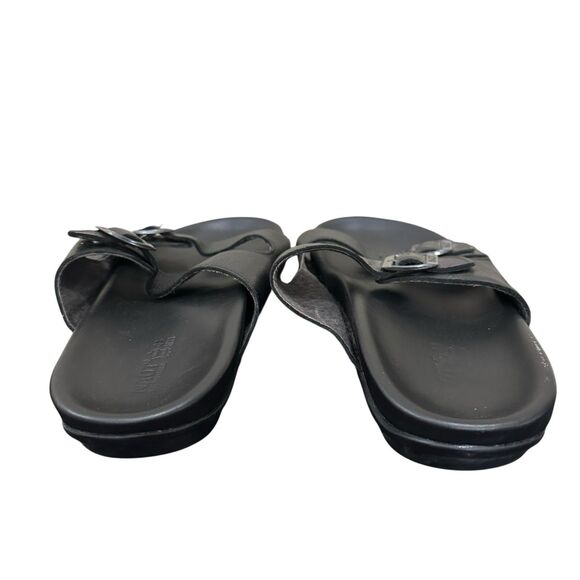 NAOT Mens  Santo Soft BLACK Leather Sandal Slides sz. 44 EU/11 US NICE main image 7